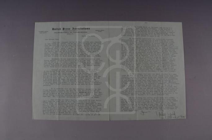1928年3月21日兰德尔·古尔德致宋庆龄信