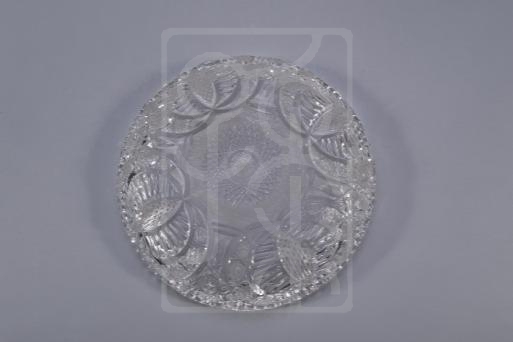波兰友人赠送宋庆龄的车料玻璃果盆