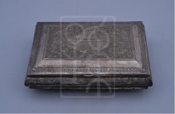 1964年锡中友协赠送宋庆龄的银錾花首饰盒